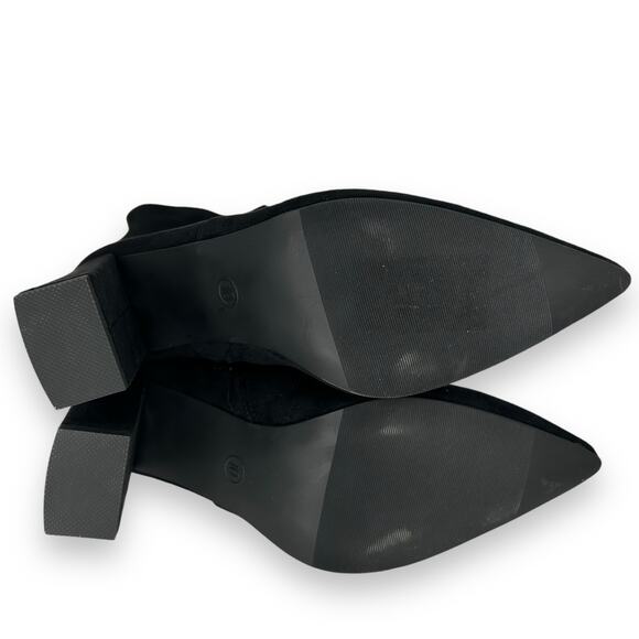 NEW Wild Pair Eileene Pointed Toe Block Heel Over The Knee Boots Size 10 Black - Picture 4 of 8
